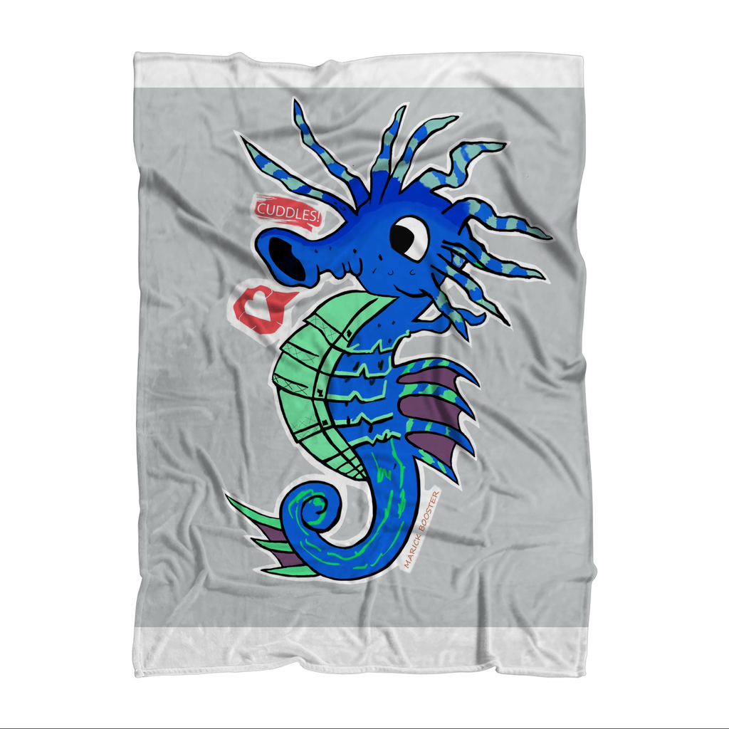 Seahorse Sublimation Throw Blanket