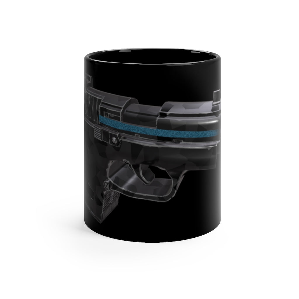 22 Calibur Black mug 11oz