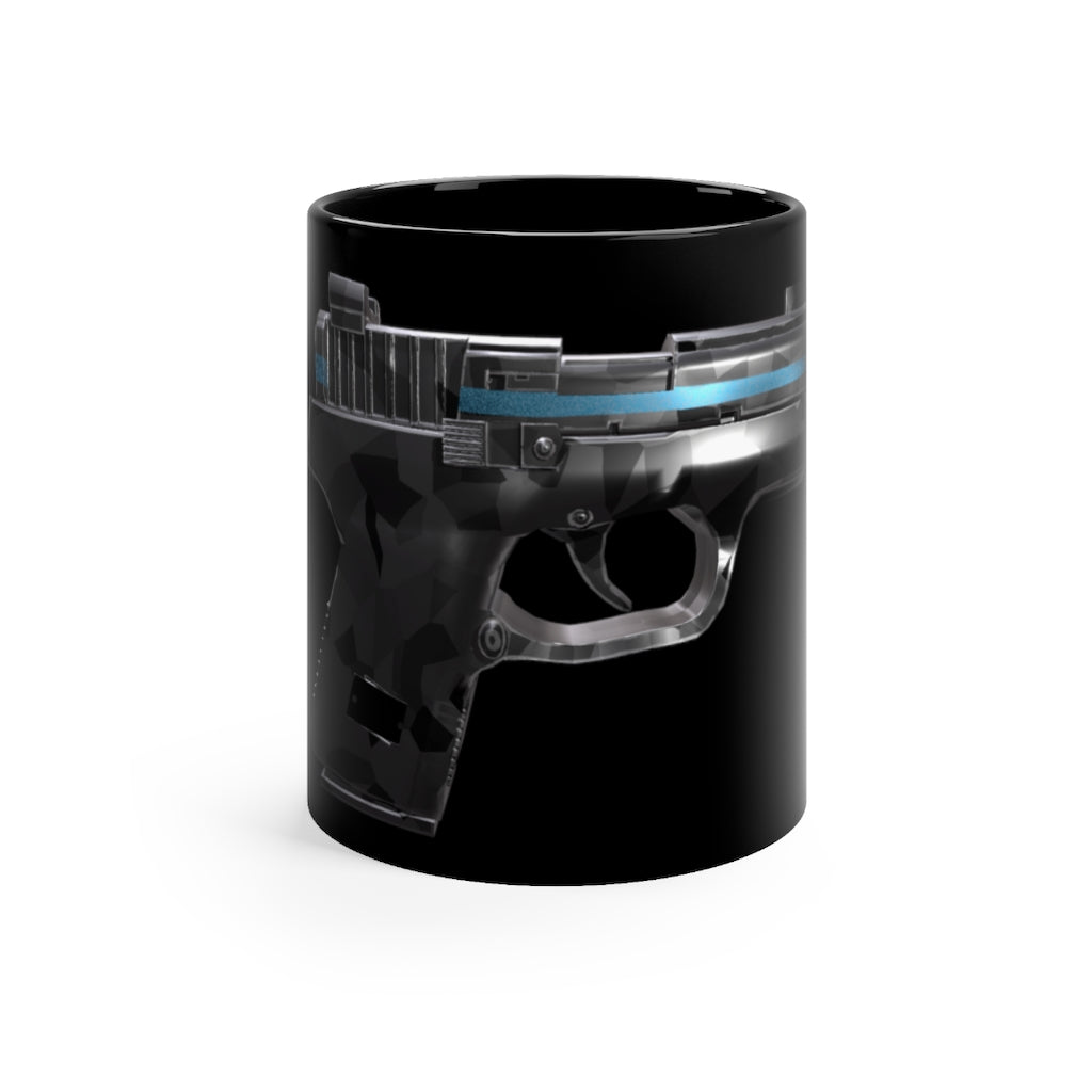 22 Calibur Black mug 11oz