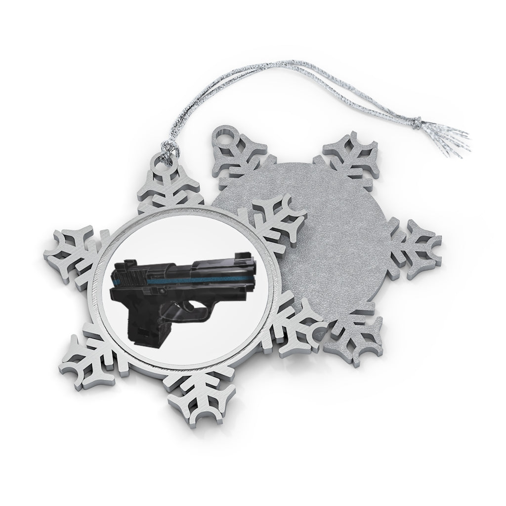 22 Calibur Pewter Snowflake Ornament