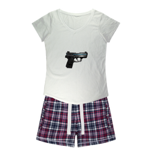 Load image into Gallery viewer, 22 Calibur Women&#39;s Sleepy Tee and Flannel Short
