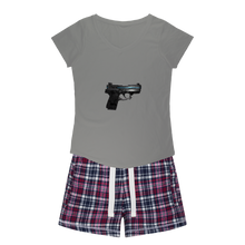 Load image into Gallery viewer, 22 Calibur Women&#39;s Sleepy Tee and Flannel Short
