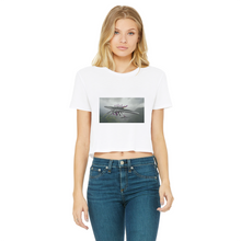 Load image into Gallery viewer, Alpha Creature Classic Women&#39;s Cropped Raw Edge T-Shirt
