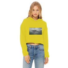 Load image into Gallery viewer, Alpha Creature Ladies Cropped Raw Edge Hoodie
