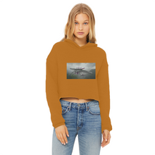 Load image into Gallery viewer, Alpha Creature Ladies Cropped Raw Edge Hoodie
