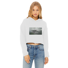 Load image into Gallery viewer, Alpha Creature Ladies Cropped Raw Edge Hoodie
