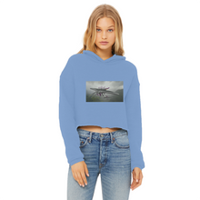 Load image into Gallery viewer, Alpha Creature Ladies Cropped Raw Edge Hoodie
