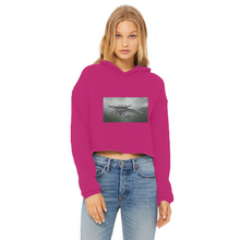 Load image into Gallery viewer, Alpha Creature Ladies Cropped Raw Edge Hoodie
