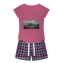 Load image into Gallery viewer, Alpha Creature Women&#39;s Sleepy Tee and Flannel Short
