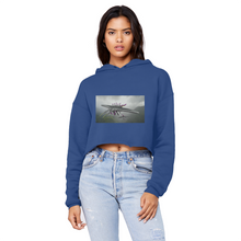 Load image into Gallery viewer, Alpha Creature Unisex Cropped Raw Edge Boyfriend Hoodie
