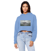 Load image into Gallery viewer, Alpha Creature Unisex Cropped Raw Edge Boyfriend Hoodie
