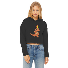 Load image into Gallery viewer, Angetapir Ladies Cropped Raw Edge Hoodie
