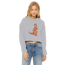 Load image into Gallery viewer, Angetapir Ladies Cropped Raw Edge Hoodie
