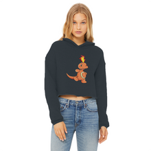 Load image into Gallery viewer, Angetapir Ladies Cropped Raw Edge Hoodie
