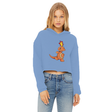 Load image into Gallery viewer, Angetapir Ladies Cropped Raw Edge Hoodie
