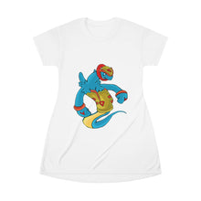 Load image into Gallery viewer, Aqrine All Over Print T-Shirt Dress
