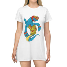 Load image into Gallery viewer, Aqrine All Over Print T-Shirt Dress
