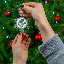 Load image into Gallery viewer, Aqrine Pewter Snowflake Ornament
