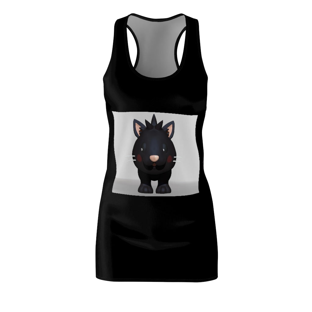 Black Kitty Women's Cut & Sew Racerback Dress