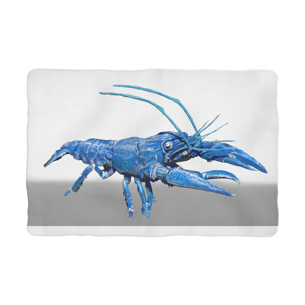 Blue Crawfish Sublimation Pet Blanket