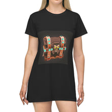 Load image into Gallery viewer, Bone Chest All Over Print T-Shirt Dress
