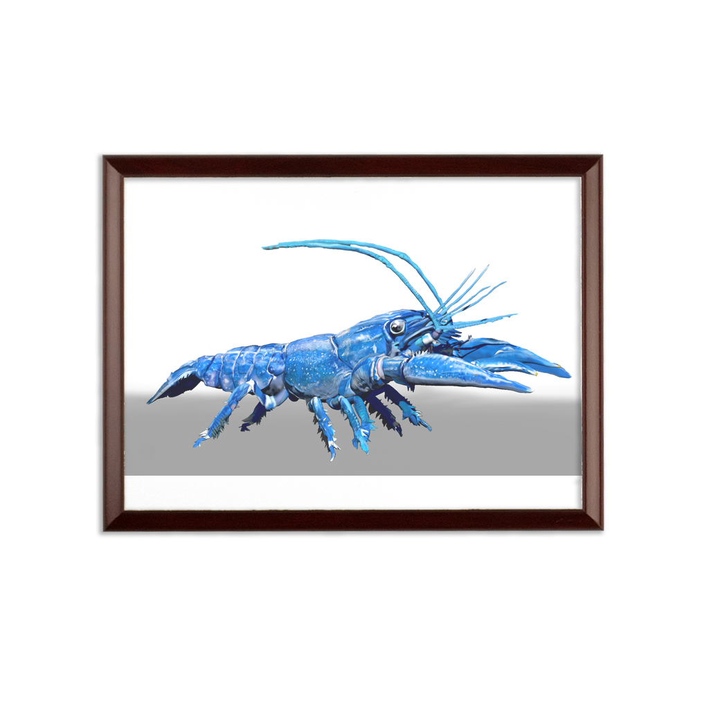 Blue Crawfish Sublimation Wall Plaque