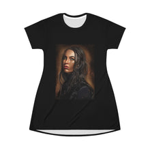 Load image into Gallery viewer, Girl All Over Print T-Shirt Dress
