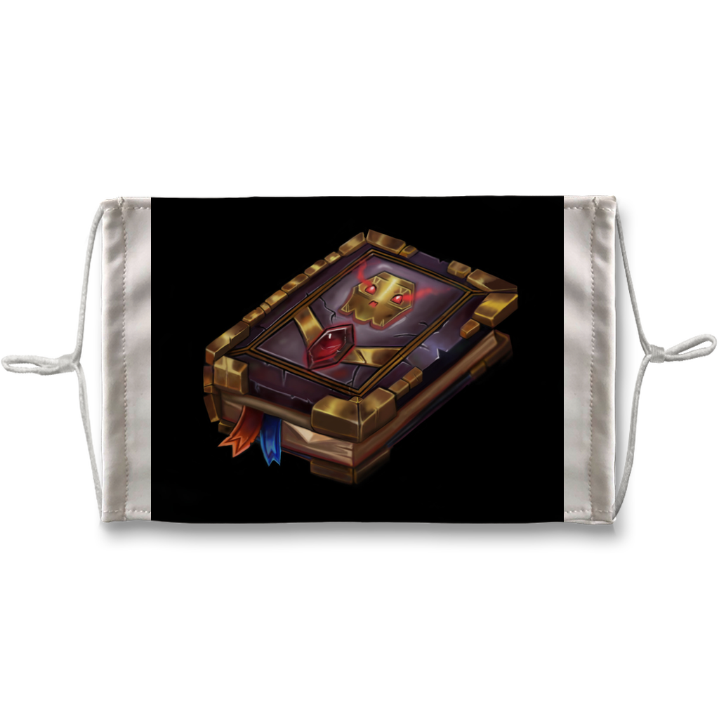 Death Spell Book Sublimation Face Mask