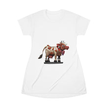 Load image into Gallery viewer, Brown Cow All Over Print T-Shirt Dress
