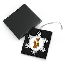 Load image into Gallery viewer, Angeburdum Pewter Snowflake Ornament
