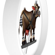 Load image into Gallery viewer, Dark Brown Cow Wall clock
