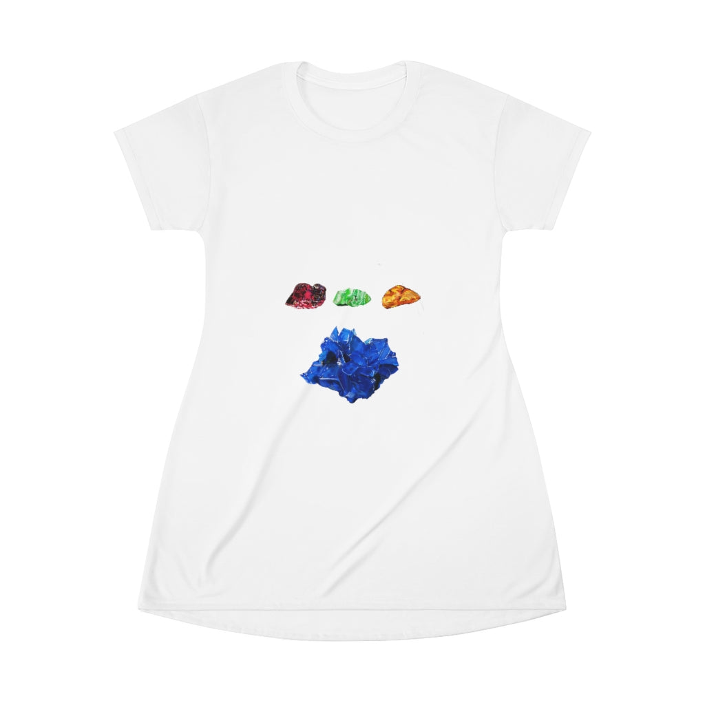 Minerals All Over Print T-Shirt Dress