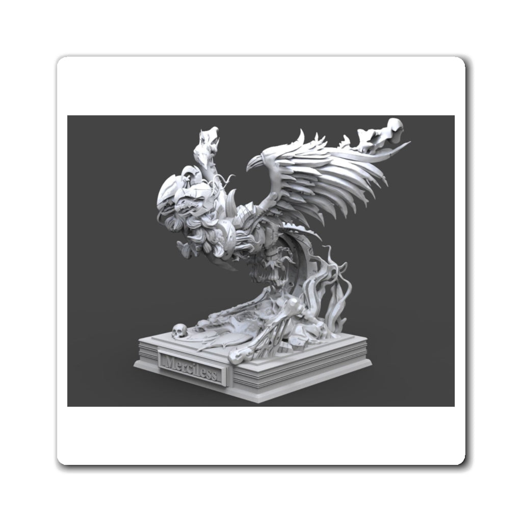 Merciless the Flaming SkyBird Magnets