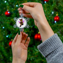 Load image into Gallery viewer, Angebear Pewter Snowflake Ornament
