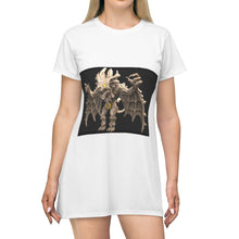 Load image into Gallery viewer, Rock Creature All Over Print T-Shirt Dress
