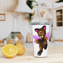 Load image into Gallery viewer, Angebear Plastic Tumbler with Straw
