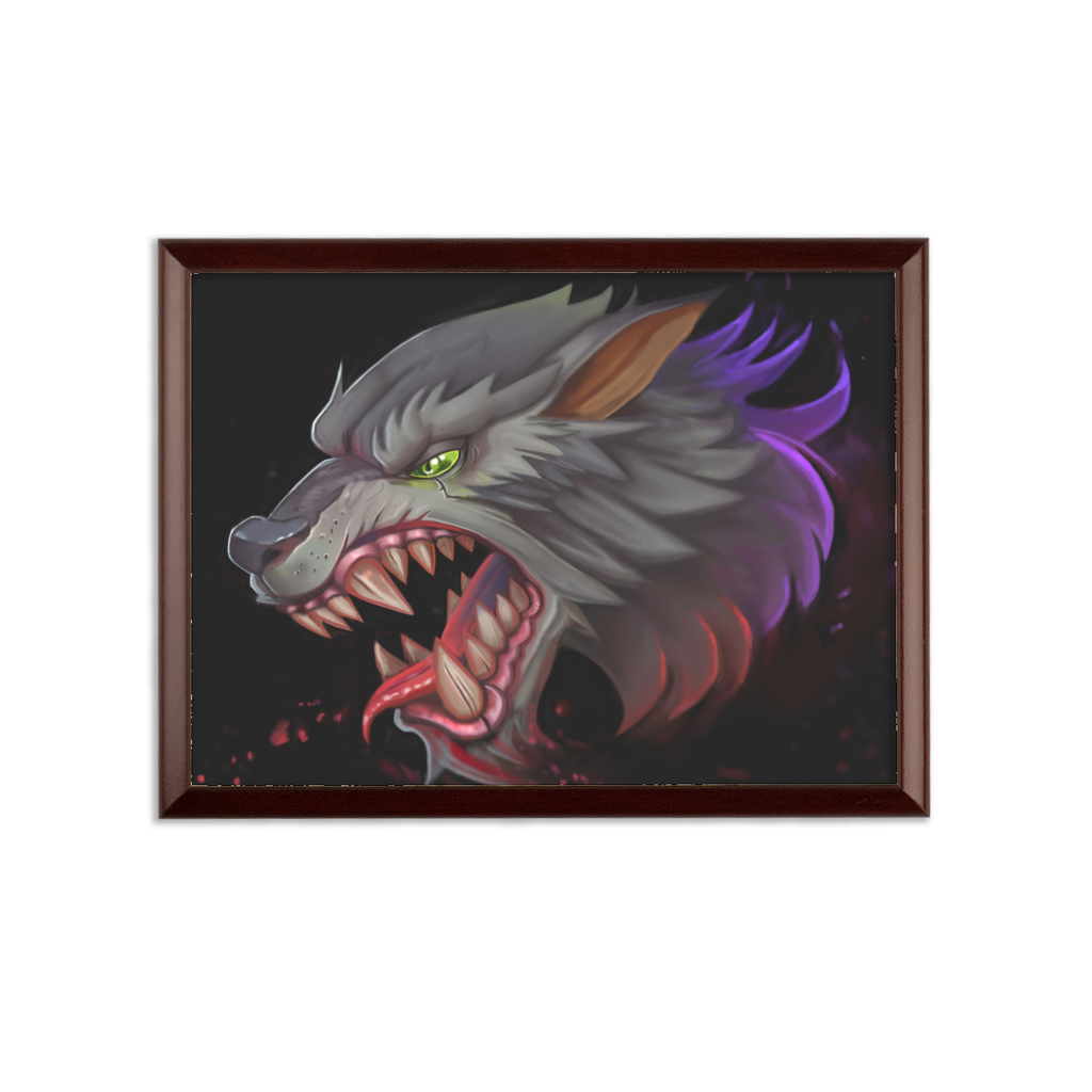 Wolf Sublimation Wall Plaque