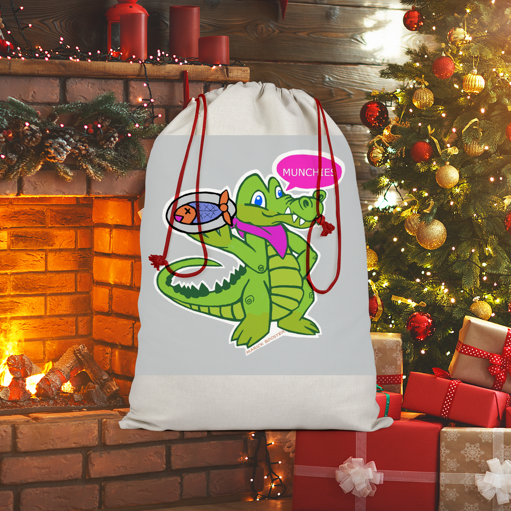 Diner Croc Sublimation Linen Drawstring Sack