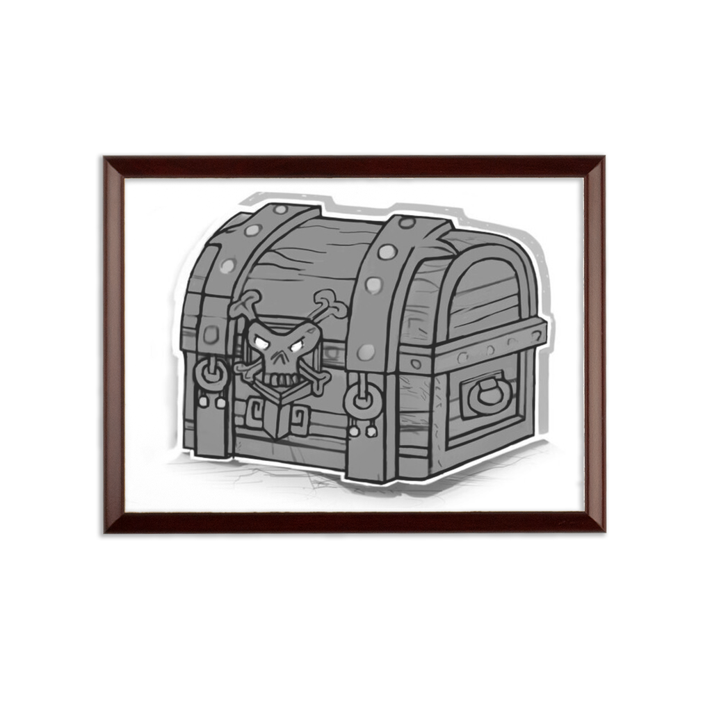 Pirate Chest Sublimation Wall Plaque