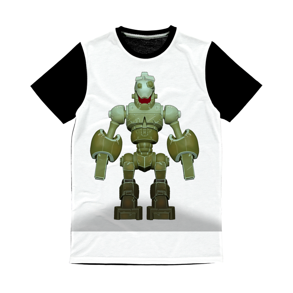 CG Robot Character Classic Sublimation Panel T-Shirt