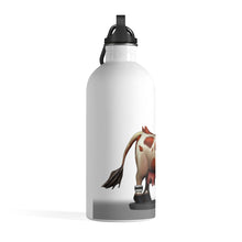Load image into Gallery viewer, Light Brown Cow Skin Stainless Steel Water Bottle
