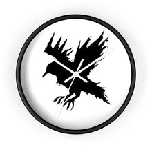 Load image into Gallery viewer, Black Crow Wall clock
