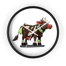 Load image into Gallery viewer, Brown Cow Wall clock
