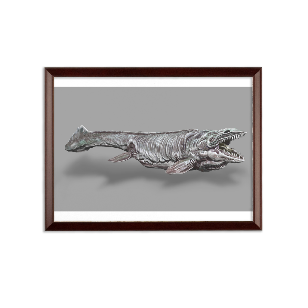 Dino Sea Creature Sublimation Wall Plaque