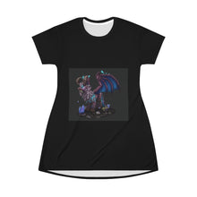 Load image into Gallery viewer, Deviant Dungeon Lurker All Over Print T-Shirt Dress
