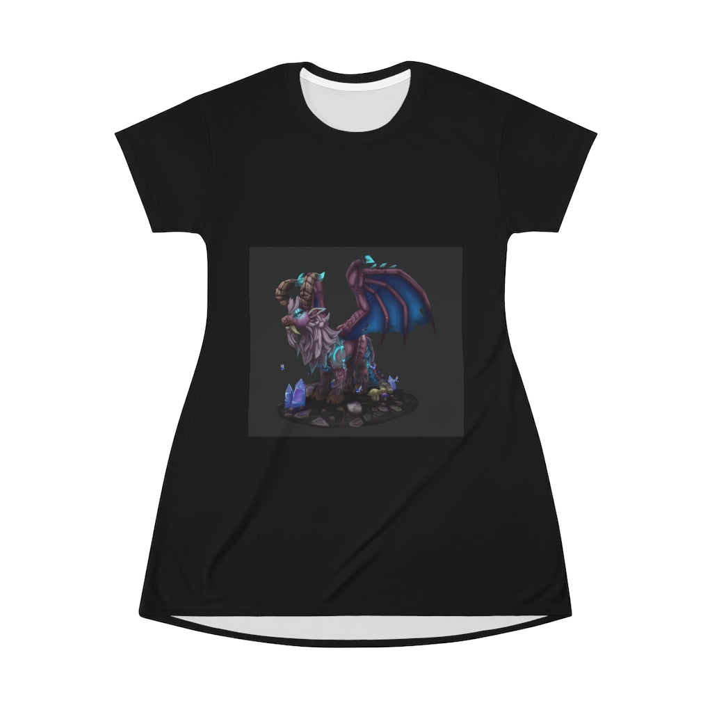 Deviant Dungeon Lurker All Over Print T-Shirt Dress