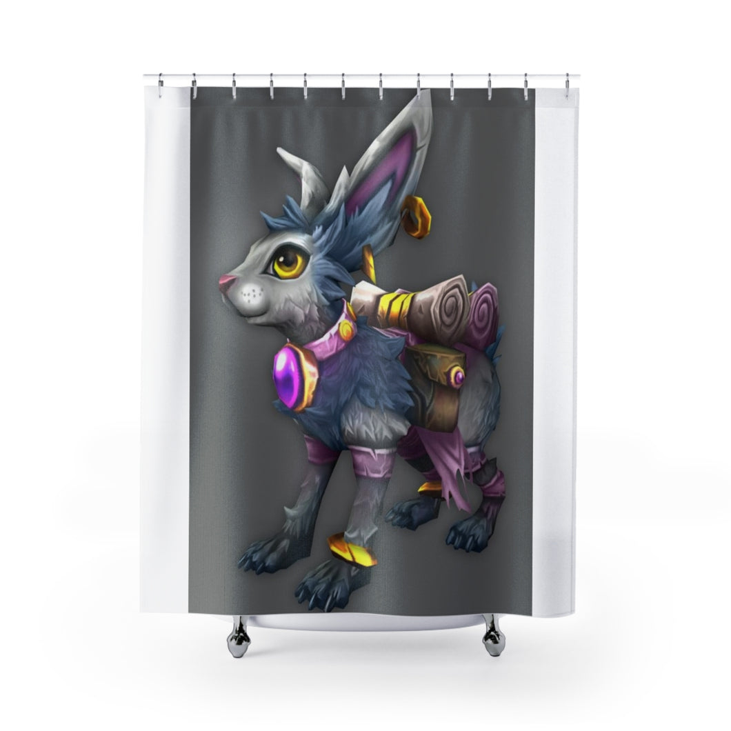 Amara the Wandering Companion Shower Curtains