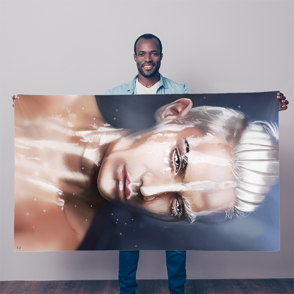 Male Painting Sublimation Flag