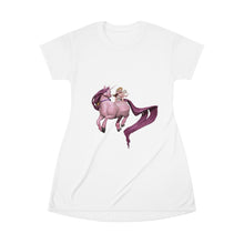 Load image into Gallery viewer, Cupid Baby and Horse All Over Print T-Shirt Dress
