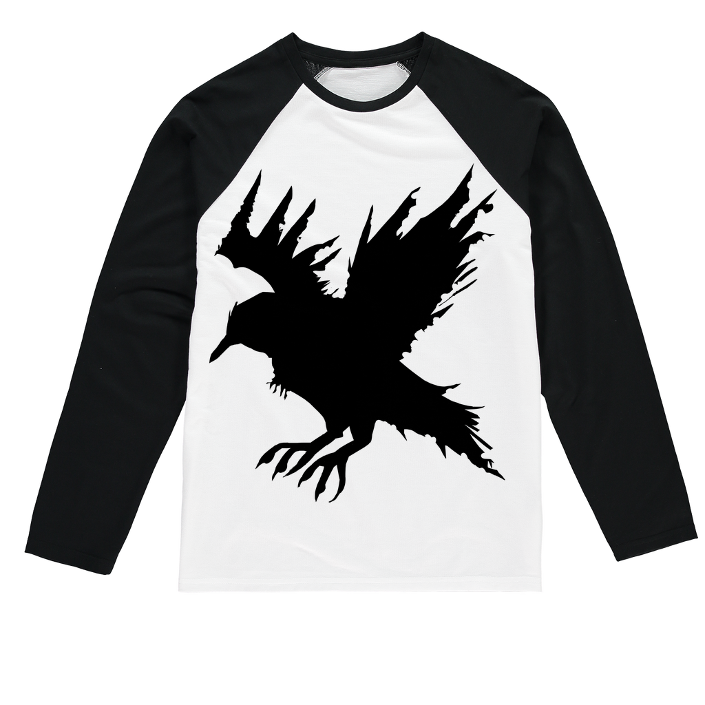 Crow Sublimation Baseball Long Sleeve T-Shirt